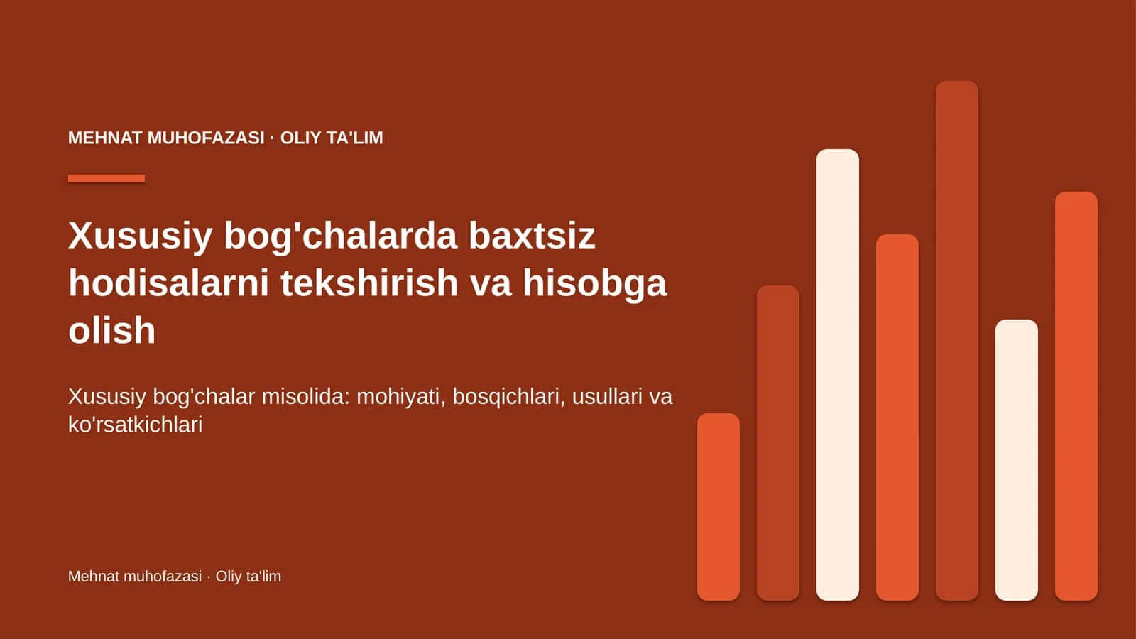 Xususiy bog'chalarda baxtsiz hodisalarni tekshirish va hisobga olish 1