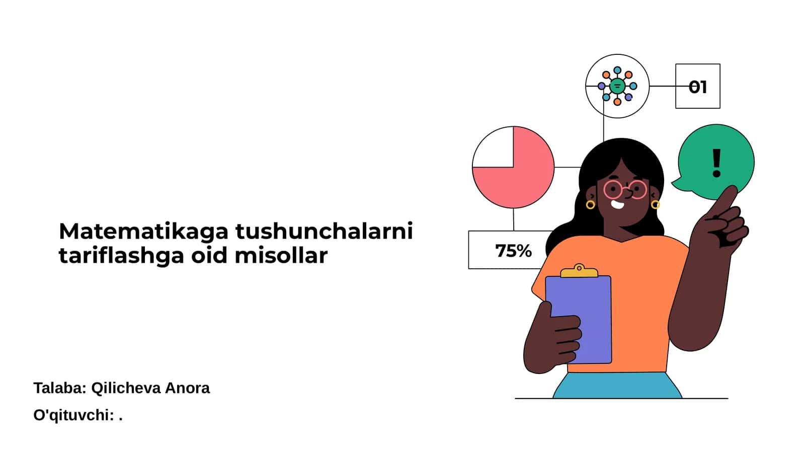 Matematikaga tushunchalarni tariflashga oid misollar 1