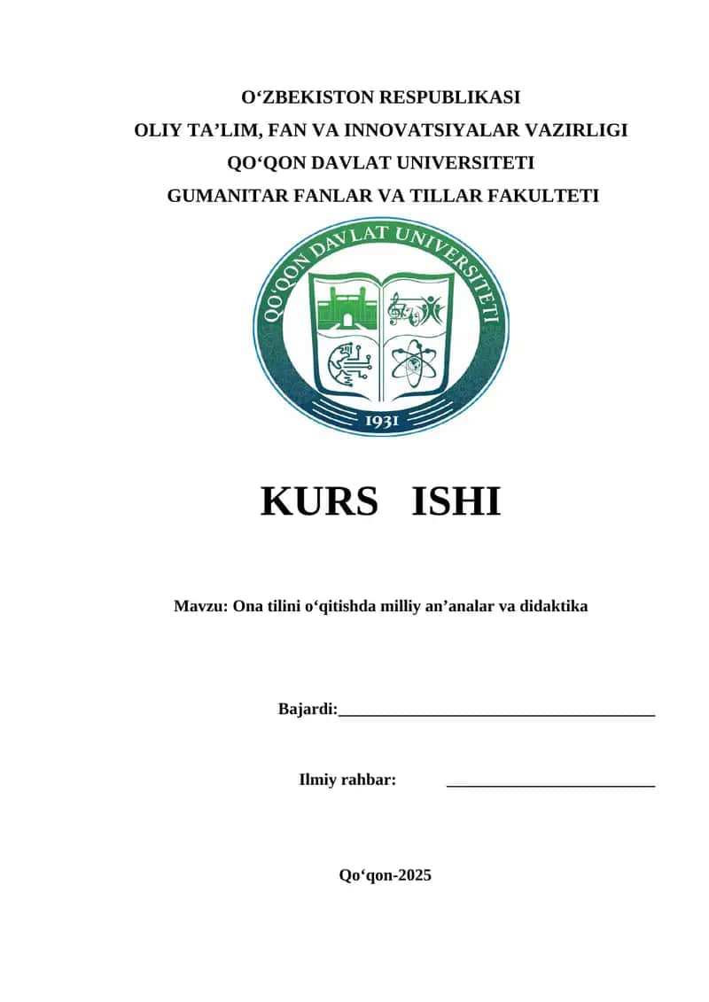 Ona tilini o‘qitishda milliy an’analar va didaktika 1
