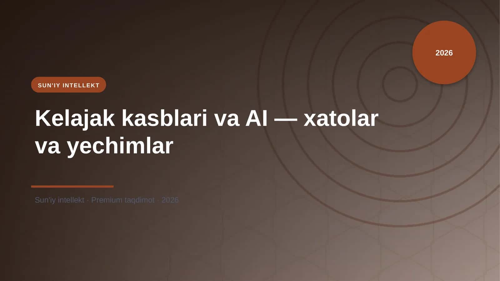 Kelajak kasblari va AI — xatolar va yechimlar 1
