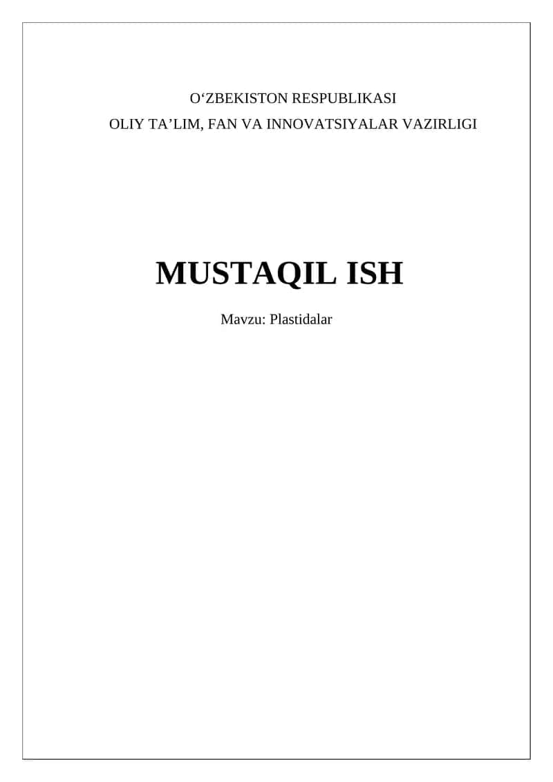 Plastidalar 1