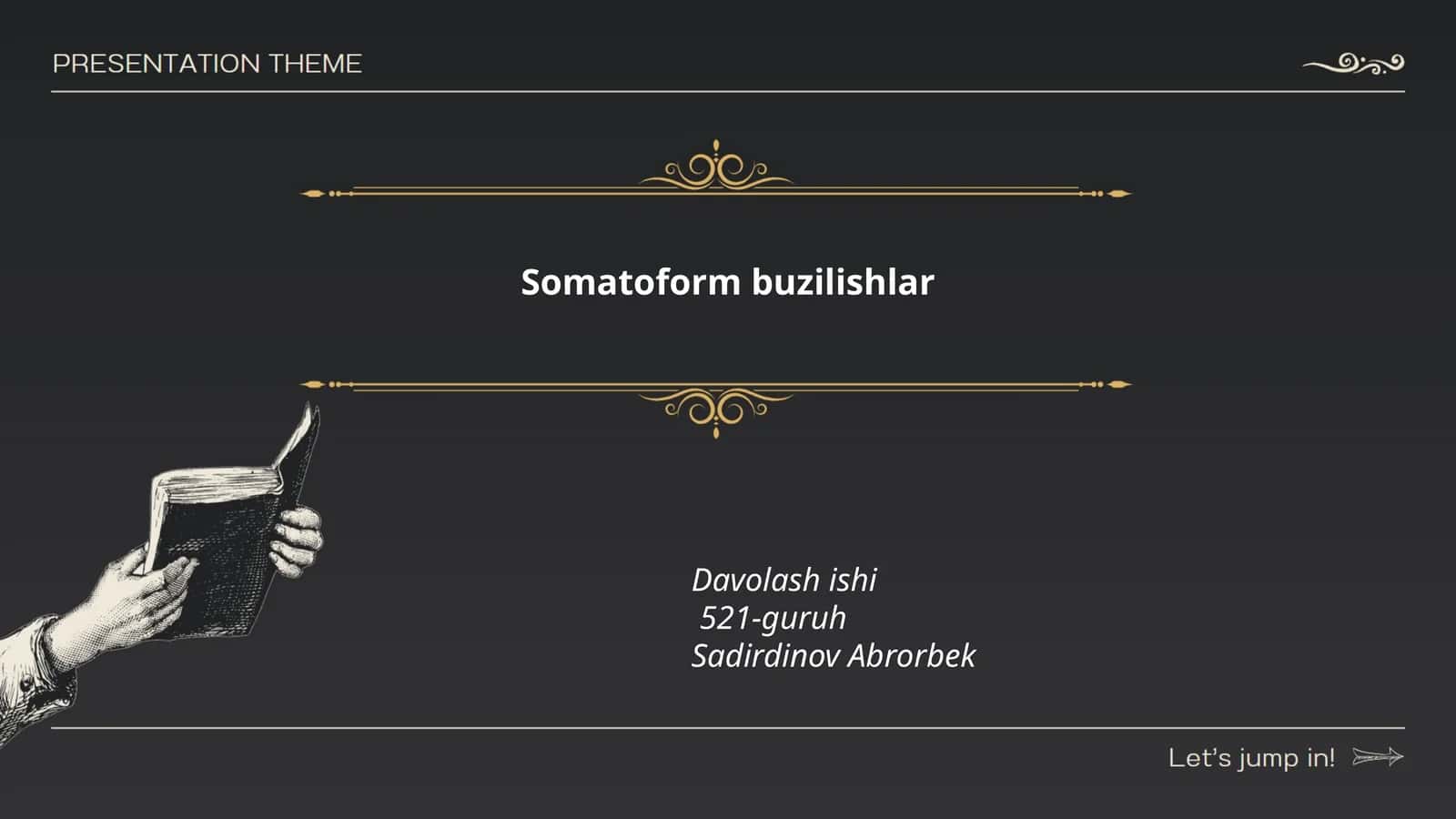 Somatoform buzilishlar 1