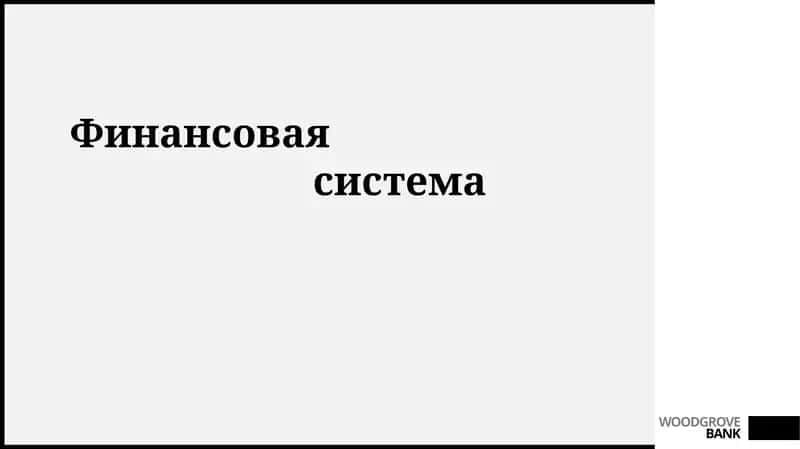 Финансовая система 1