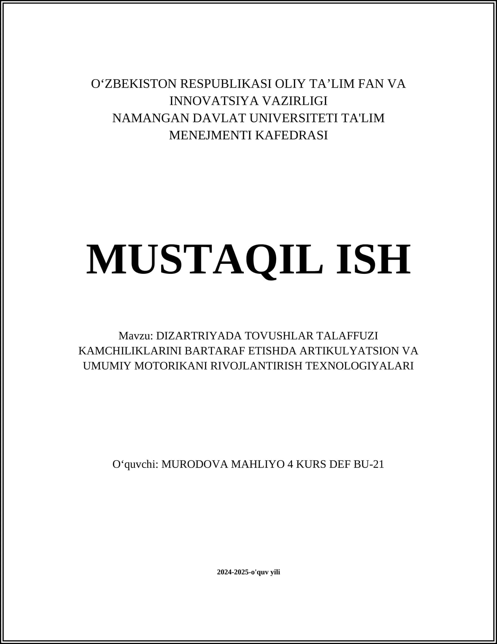 Artikulyatsiya mashqlari 1