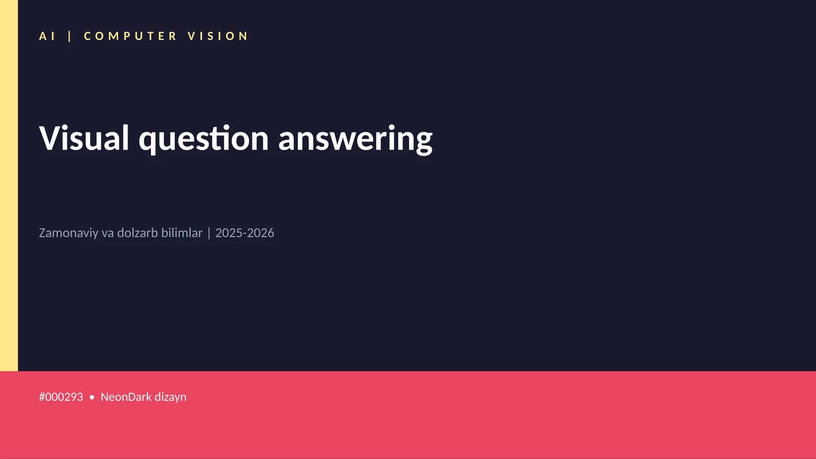 Visual question answering 1