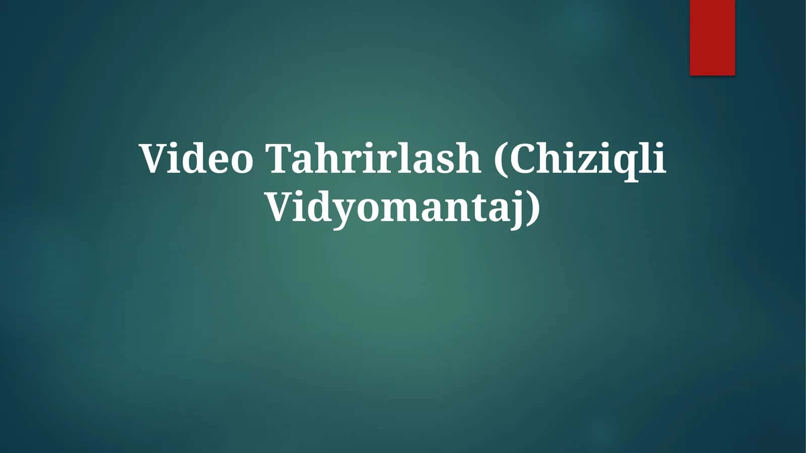 Chiziqli Vidyomantaj 1