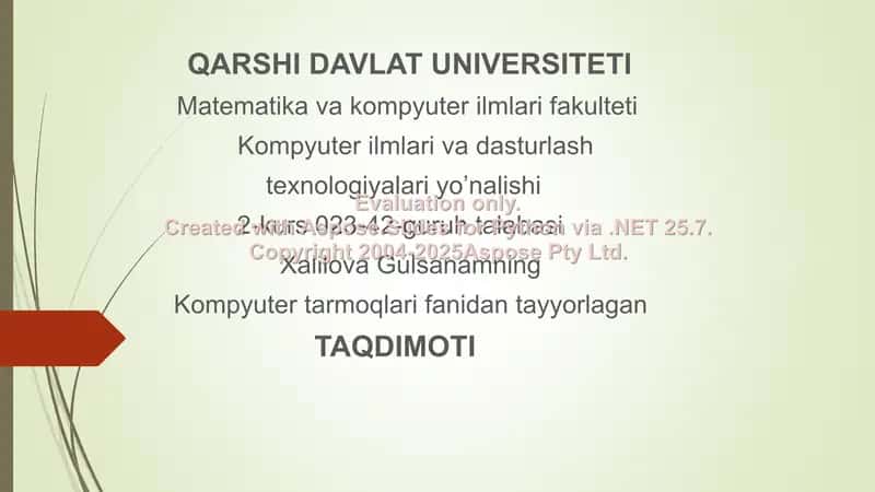 Bulut (Cloud) texnologiyalari 1