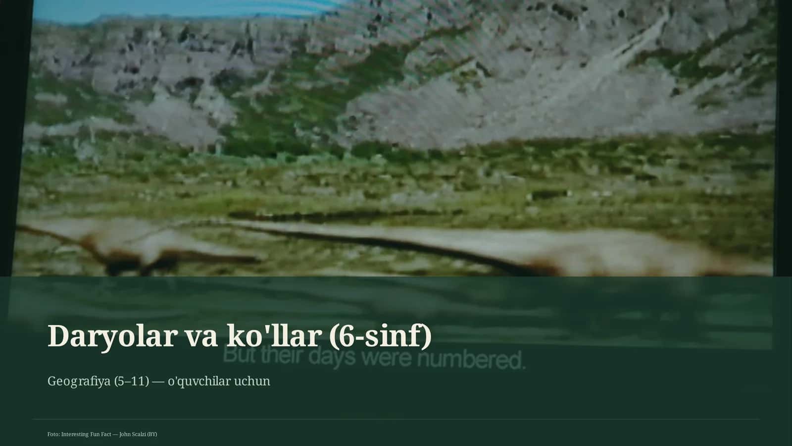 Daryolar va ko'llar (6-sinf) 1