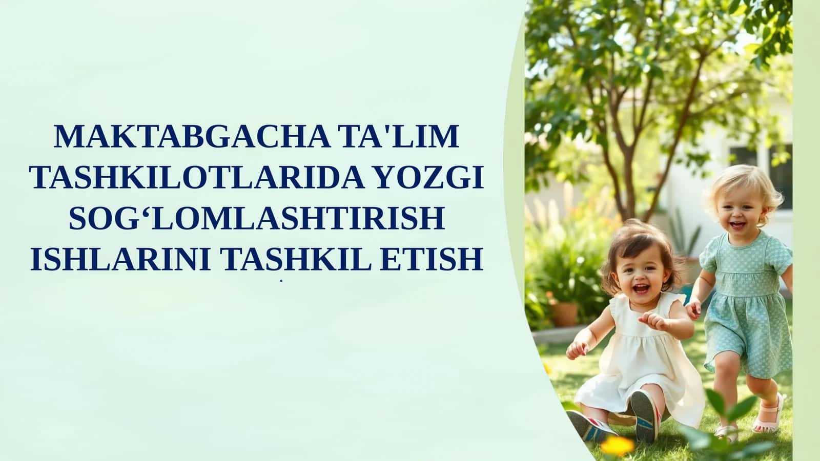 Yozgi sogʻlomlashtirish 1
