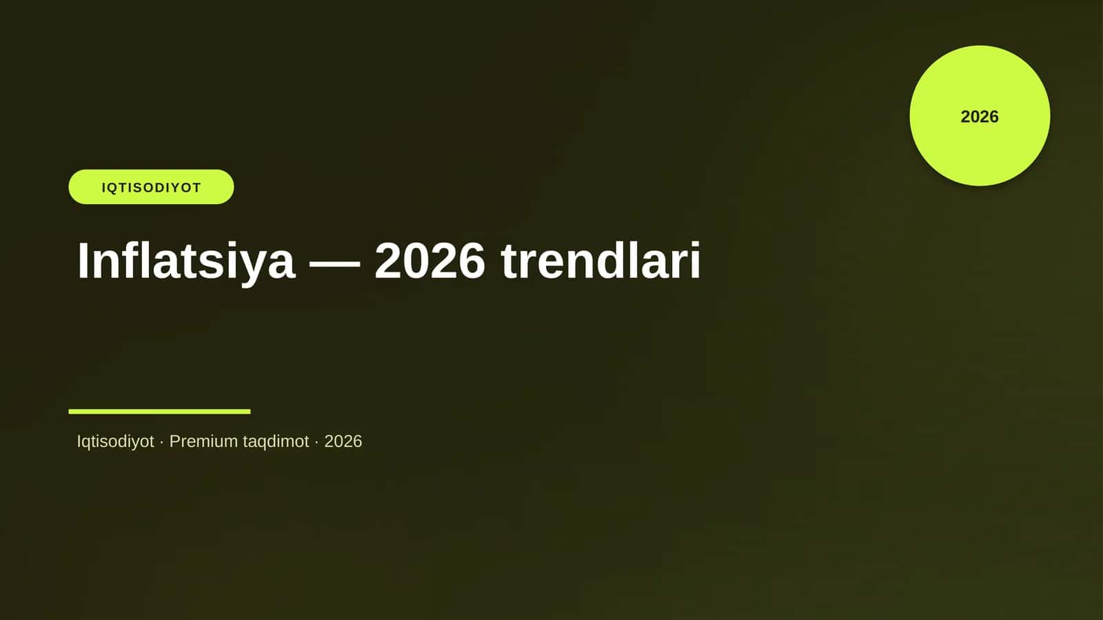 Inflatsiya — 2026 trendlari 1