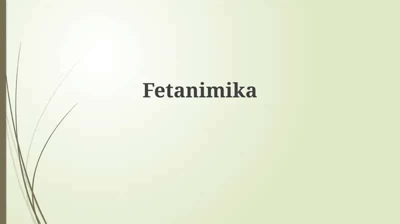 Fetanimika 1