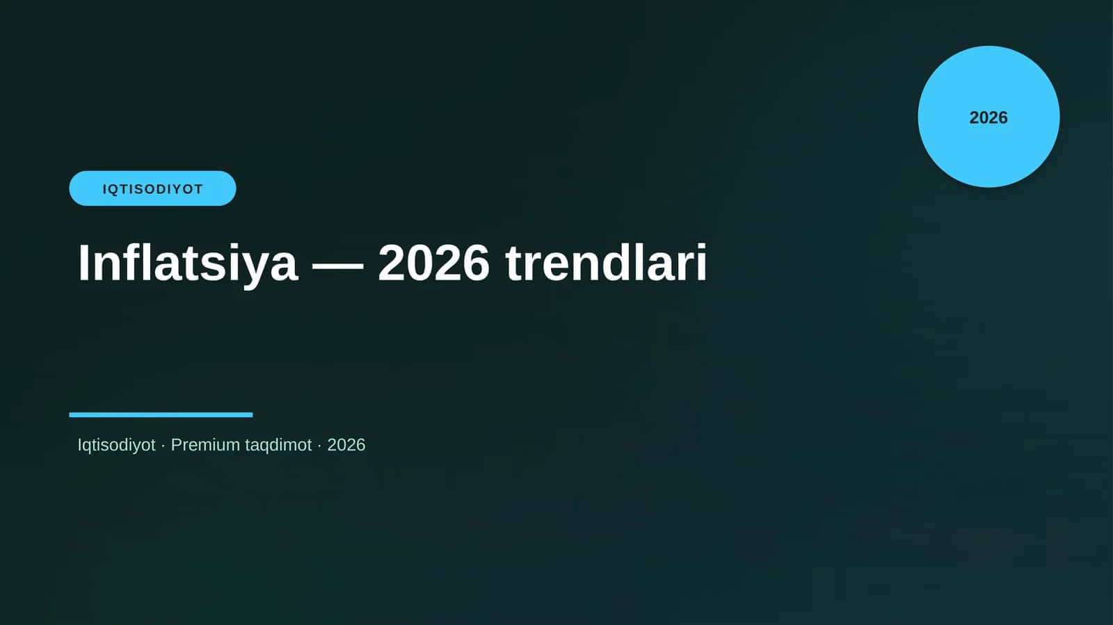 Inflatsiya — 2026 trendlari 1