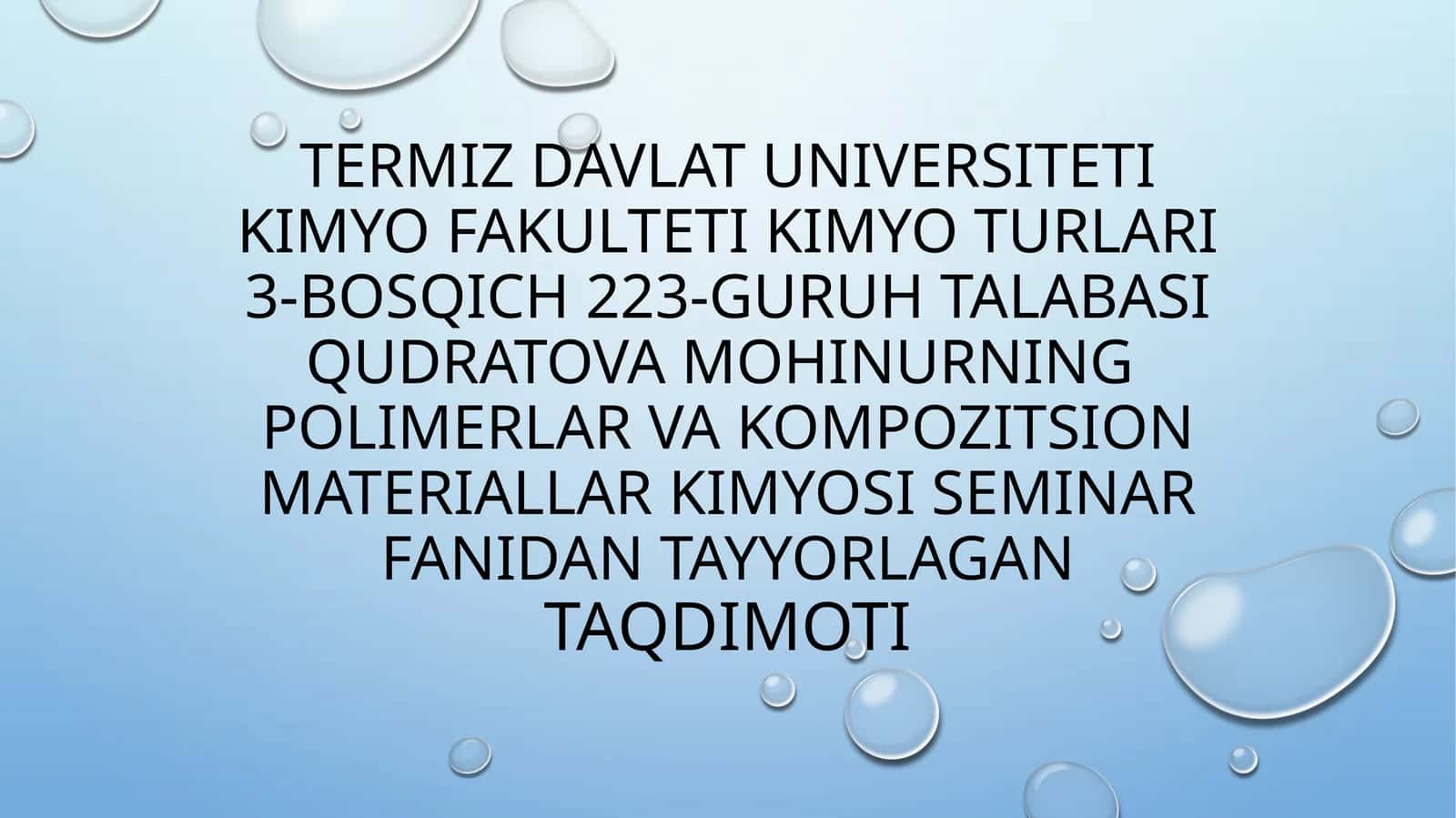 Polimer kompozitsion materiallar 1