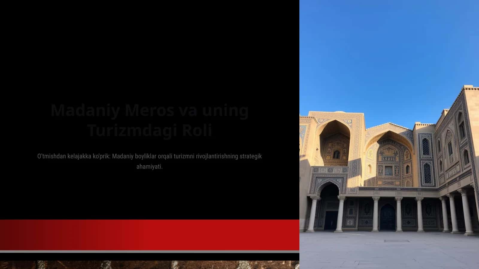 Madaniy Meros va uning Turizmdagi Roli 1