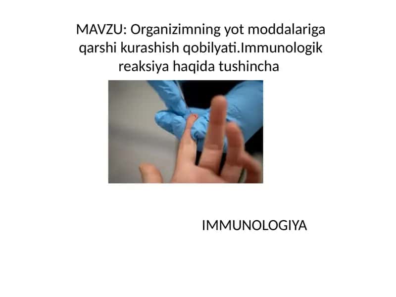 IMMUNOLOGIYA 1