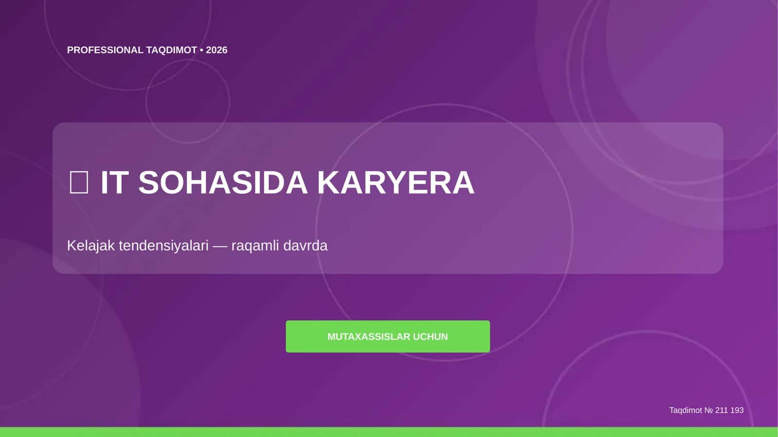 Mutaxassislar Uchun IT Sohasida Karyera Tendensiyalari 1