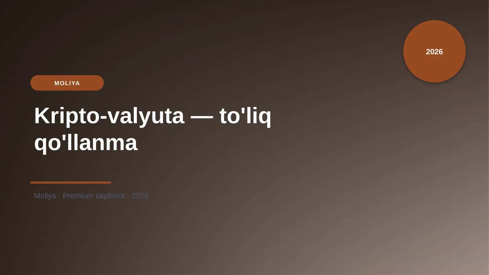 Kripto-valyuta — to'liq qo'llanma 1