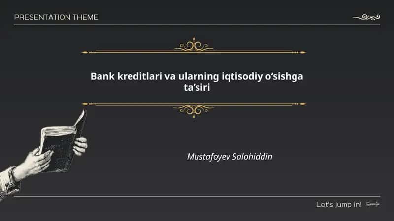 Bank kreditlari va ularning iqtisodiy o‘sishga ta’siri 1