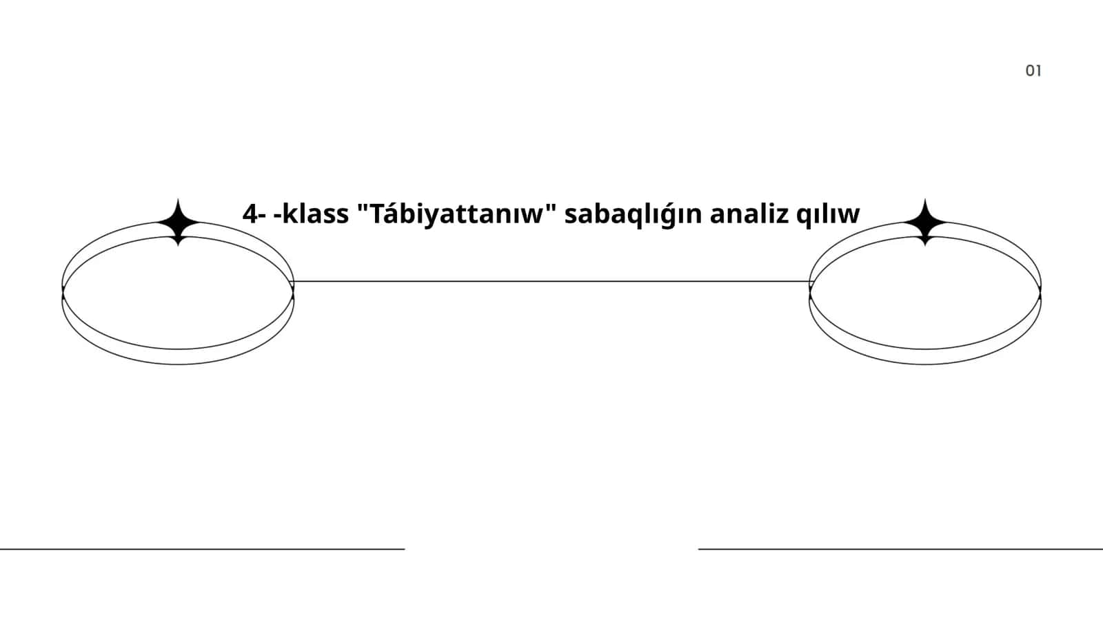 Tábiyattanıw Sabaqlıǵın Analiz 1