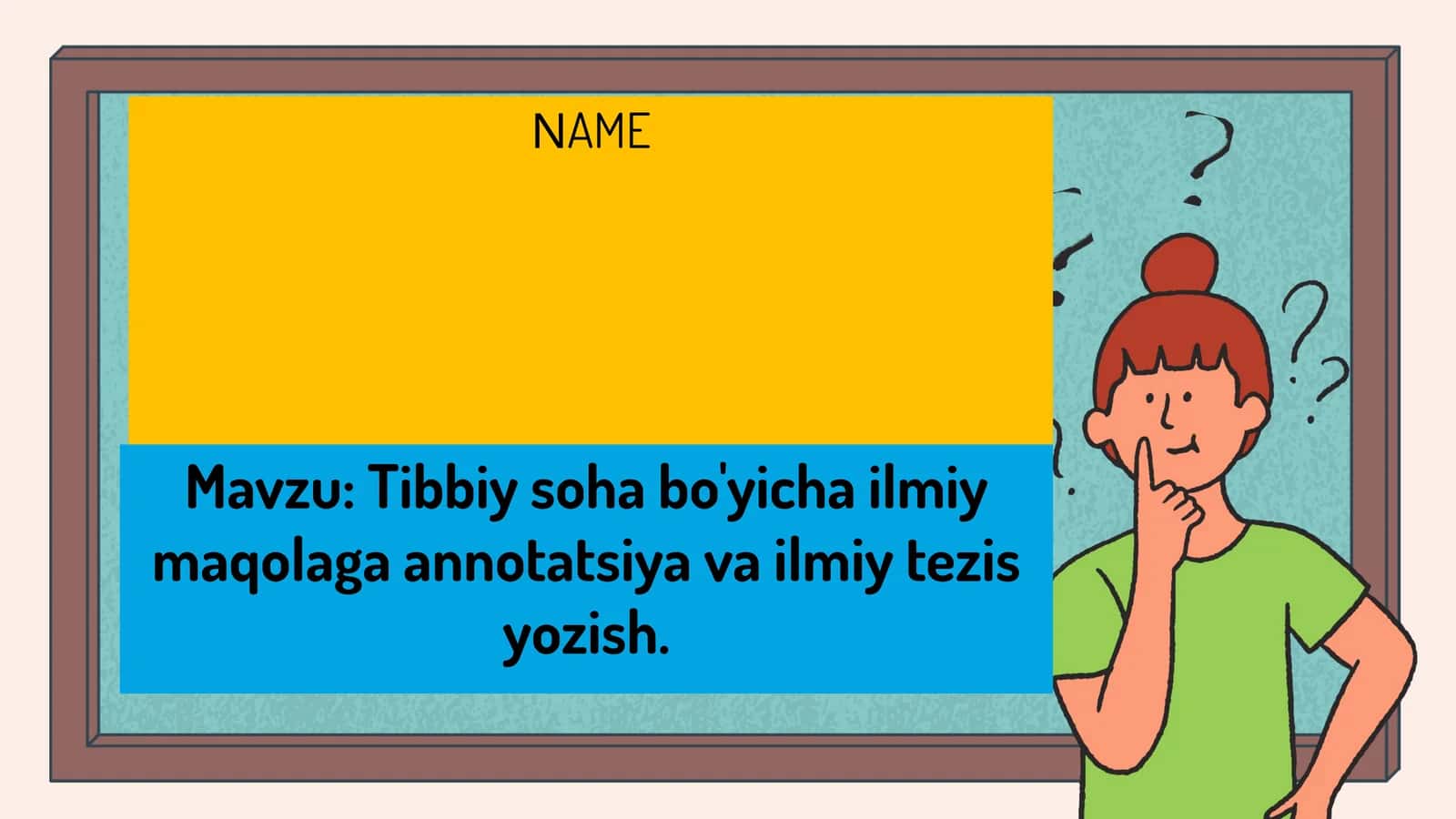 Tibbiy soha bo'yicha ilmiy maqolaga annotatsiya va ilmiy tezis yozish 1