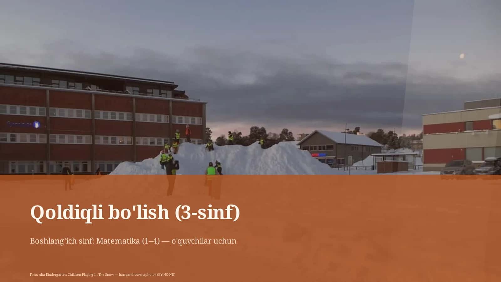 Qoldiqli bo'lish (3-sinf) 1