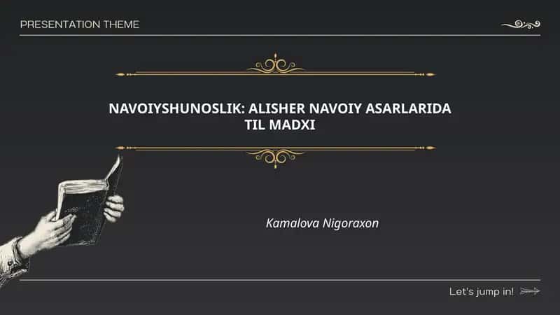 Alisher Navoiy asarlarida til madhi 1