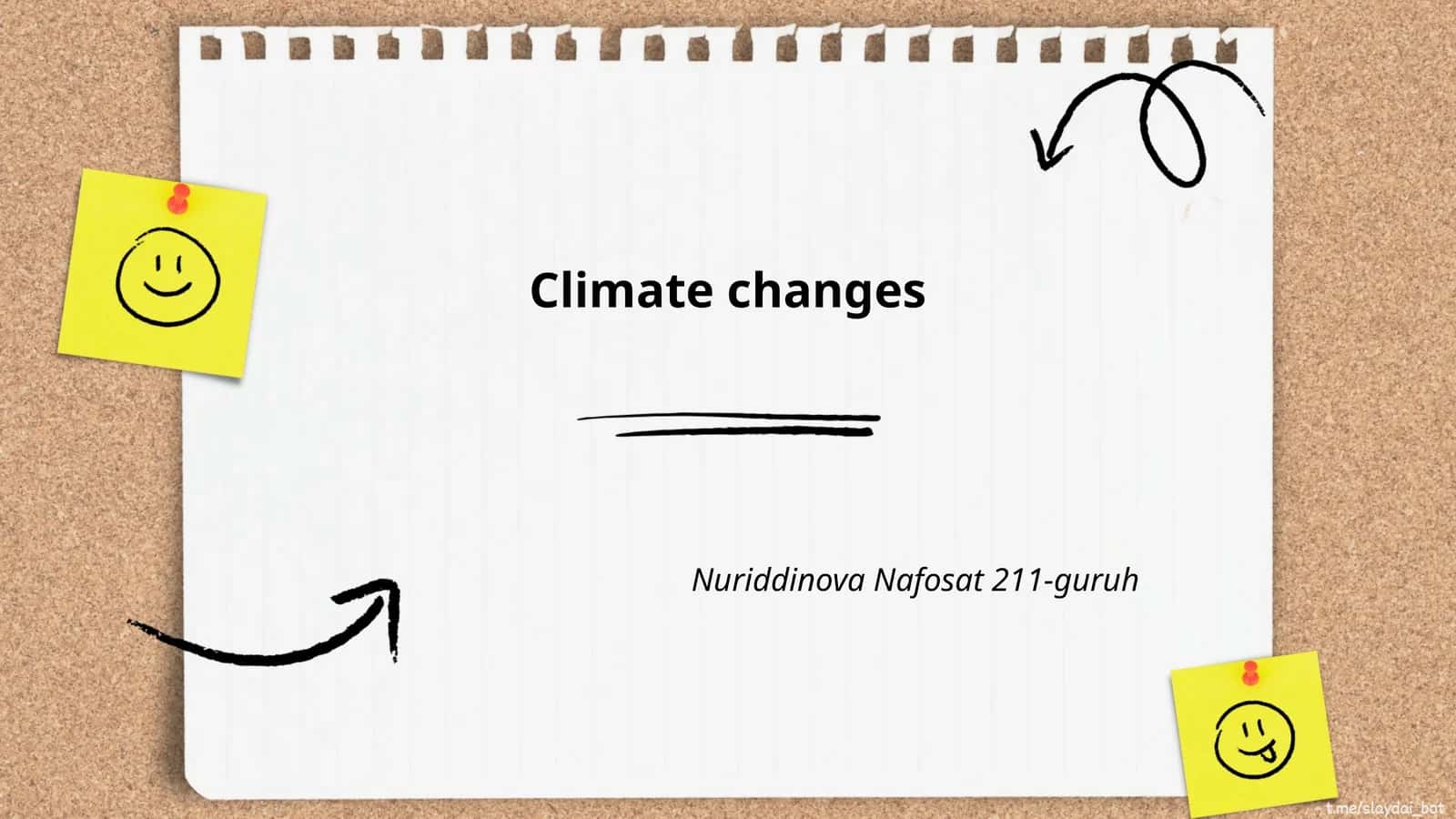 Climate changes 1