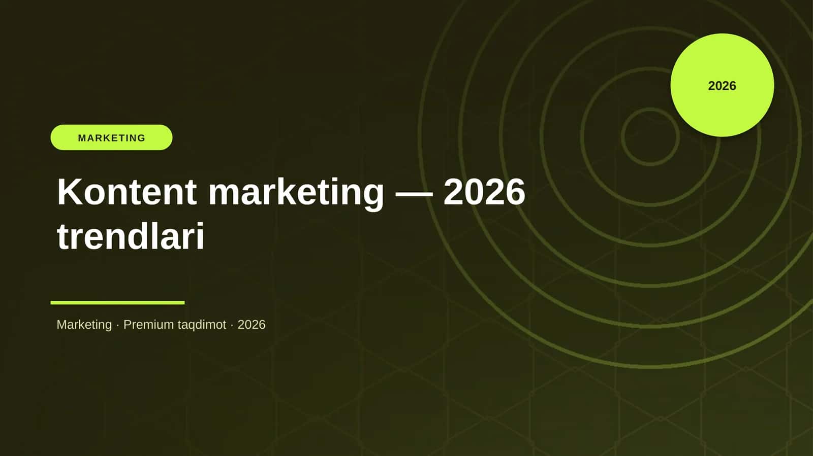 Kontent marketing — 2026 trendlari 1
