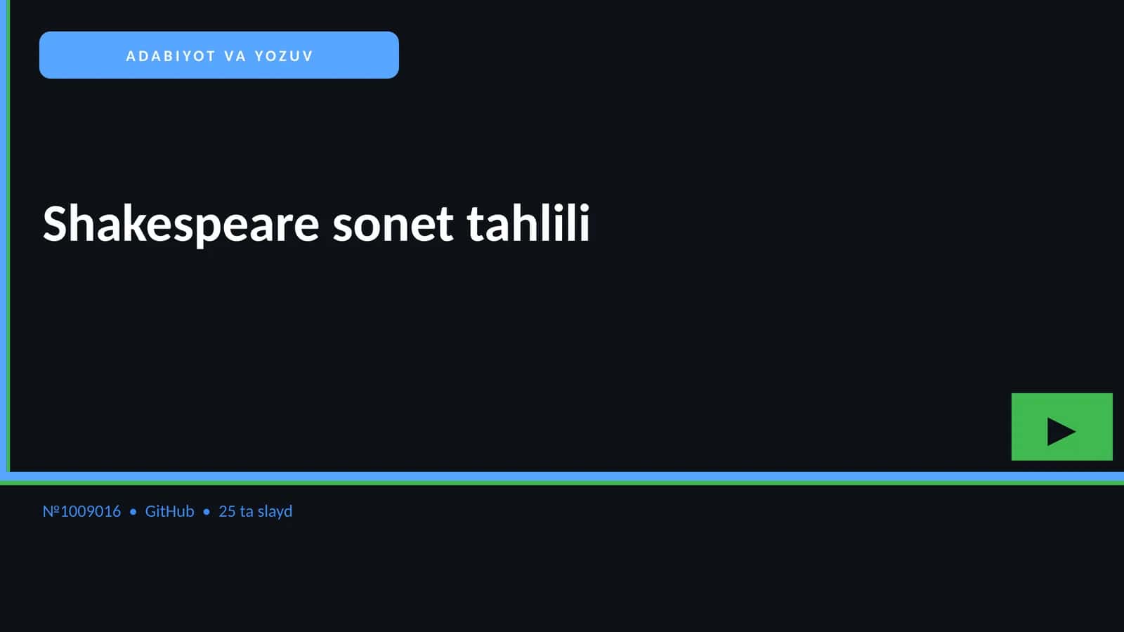 Shakespeare sonet tahlili 1