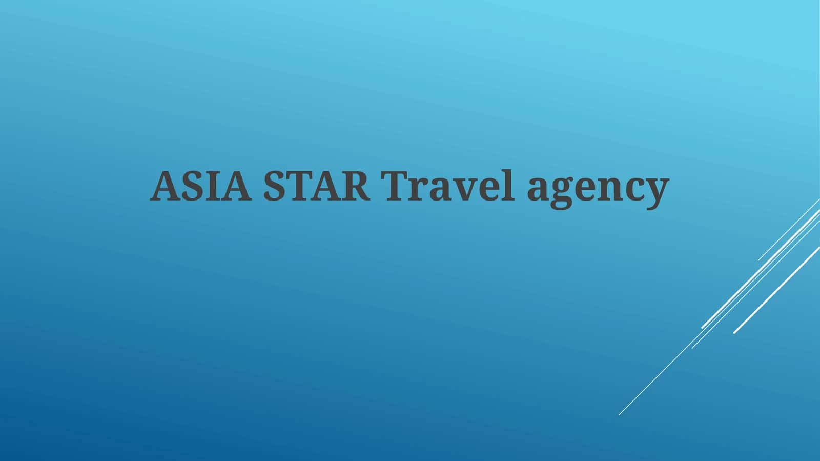 Asia Star Travel Agency 1