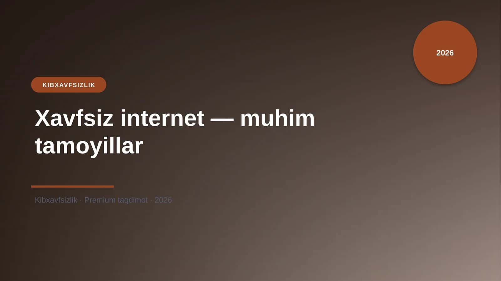 Xavfsiz internet — muhim tamoyillar 1