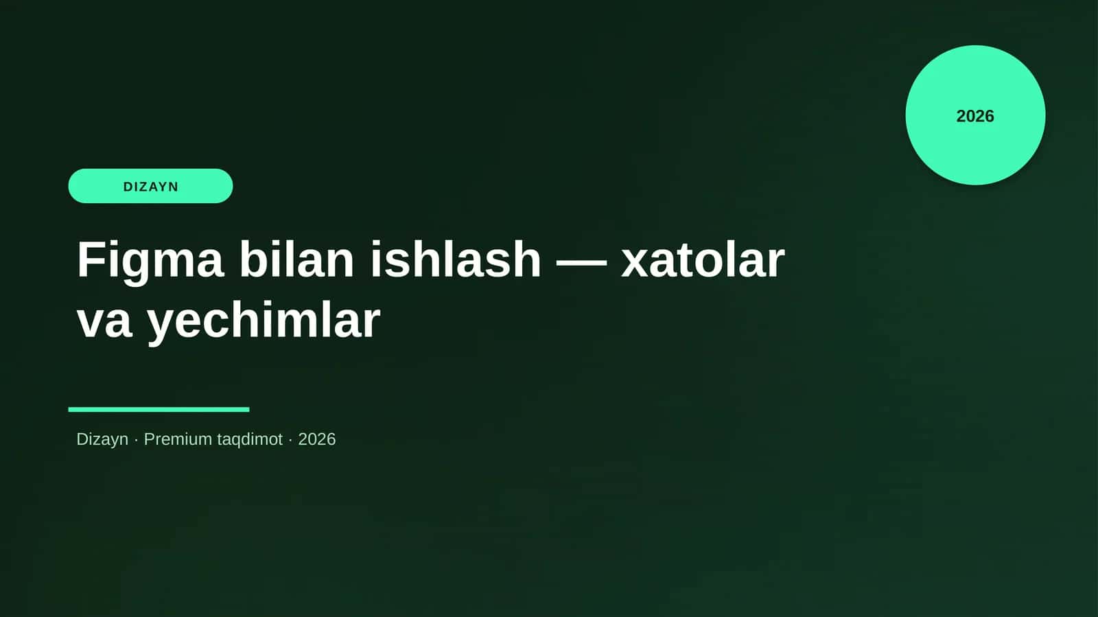 Figma bilan ishlash — xatolar va yechimlar 1