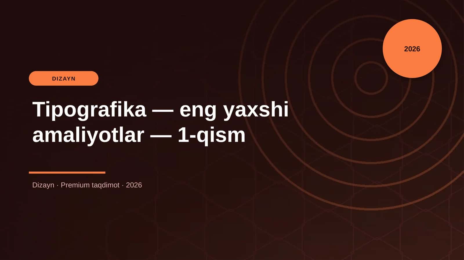 Tipografika — eng yaxshi amaliyotlar — 1-qism 1