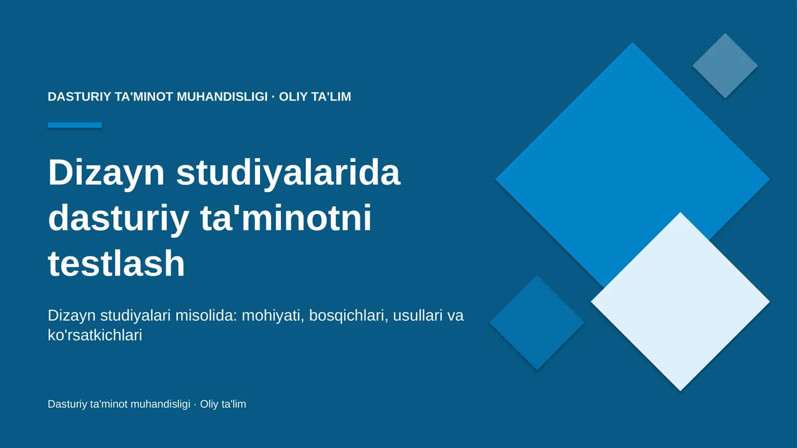 dizayn studiyalarida dasturiy ta'minotni testlash 3117 1