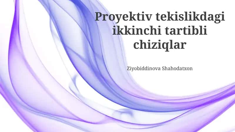 Proyektiv Geometriya Kirish 1