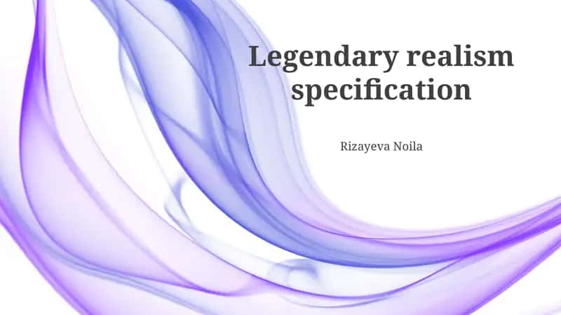 Legendary Realism 1