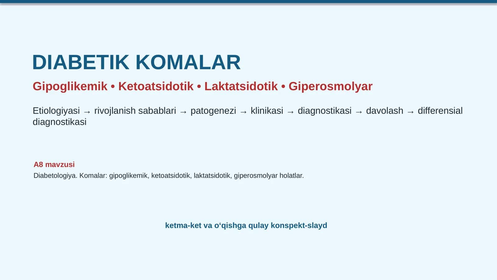 Diabetik komalar 1