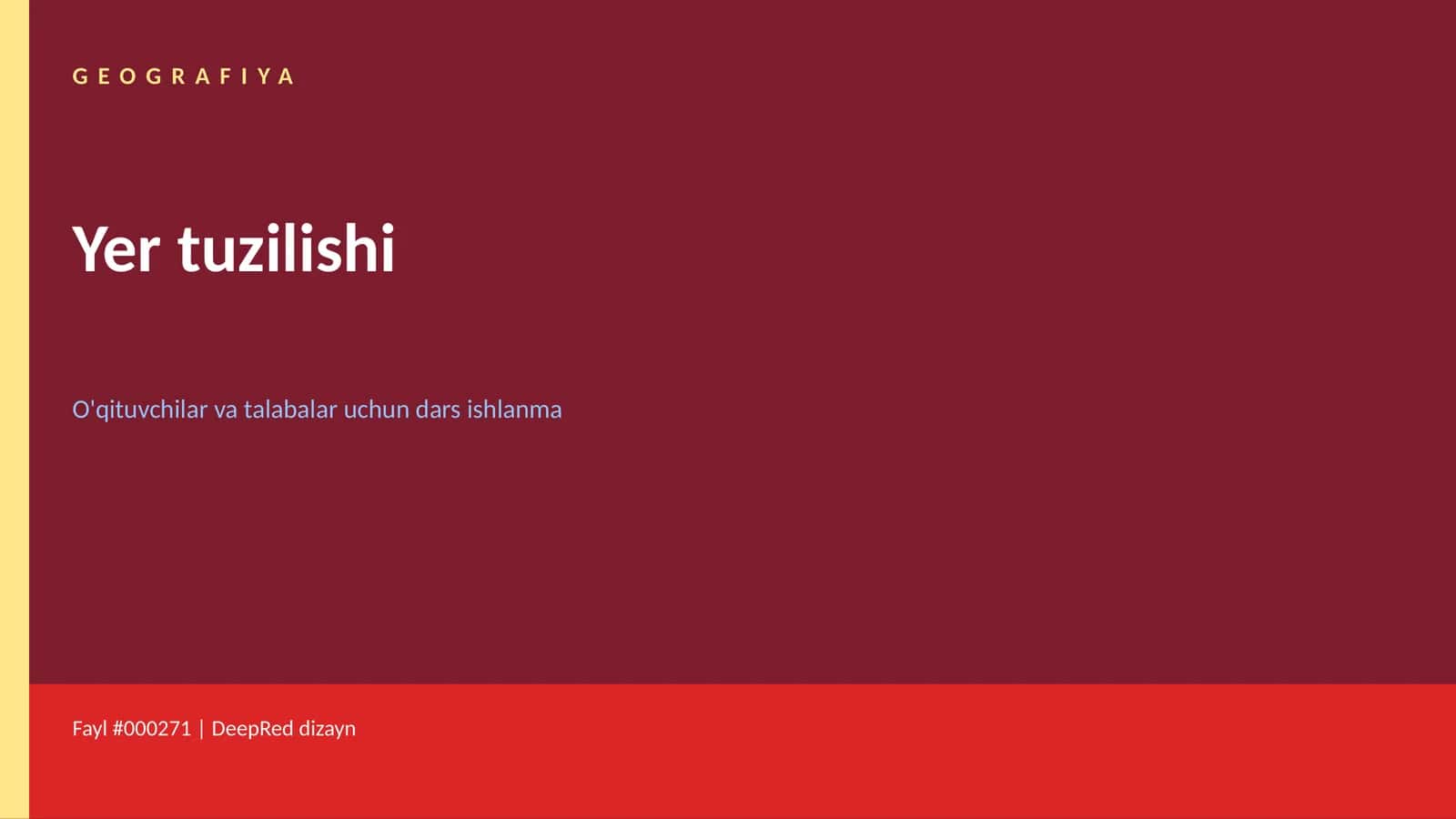 Yer Tuzilishi 1