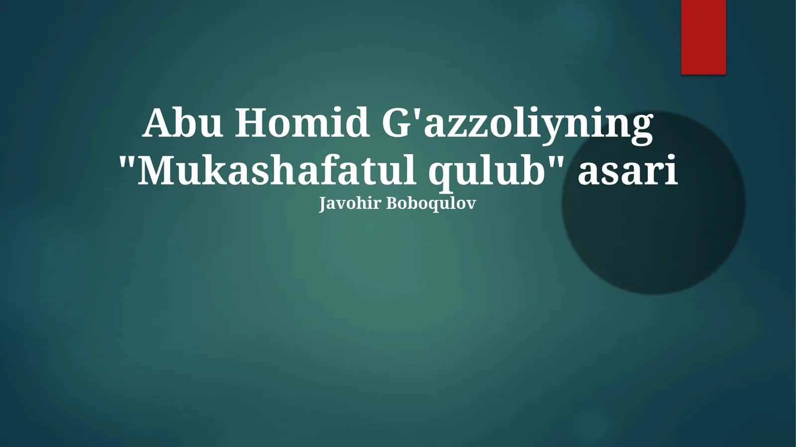 Mukashafatul qulub 1