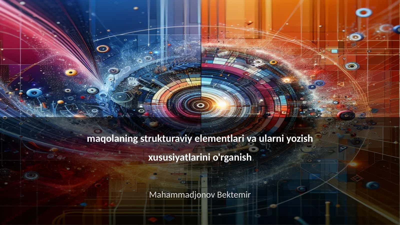 Maqolaning strukturaviy elementlari 1
