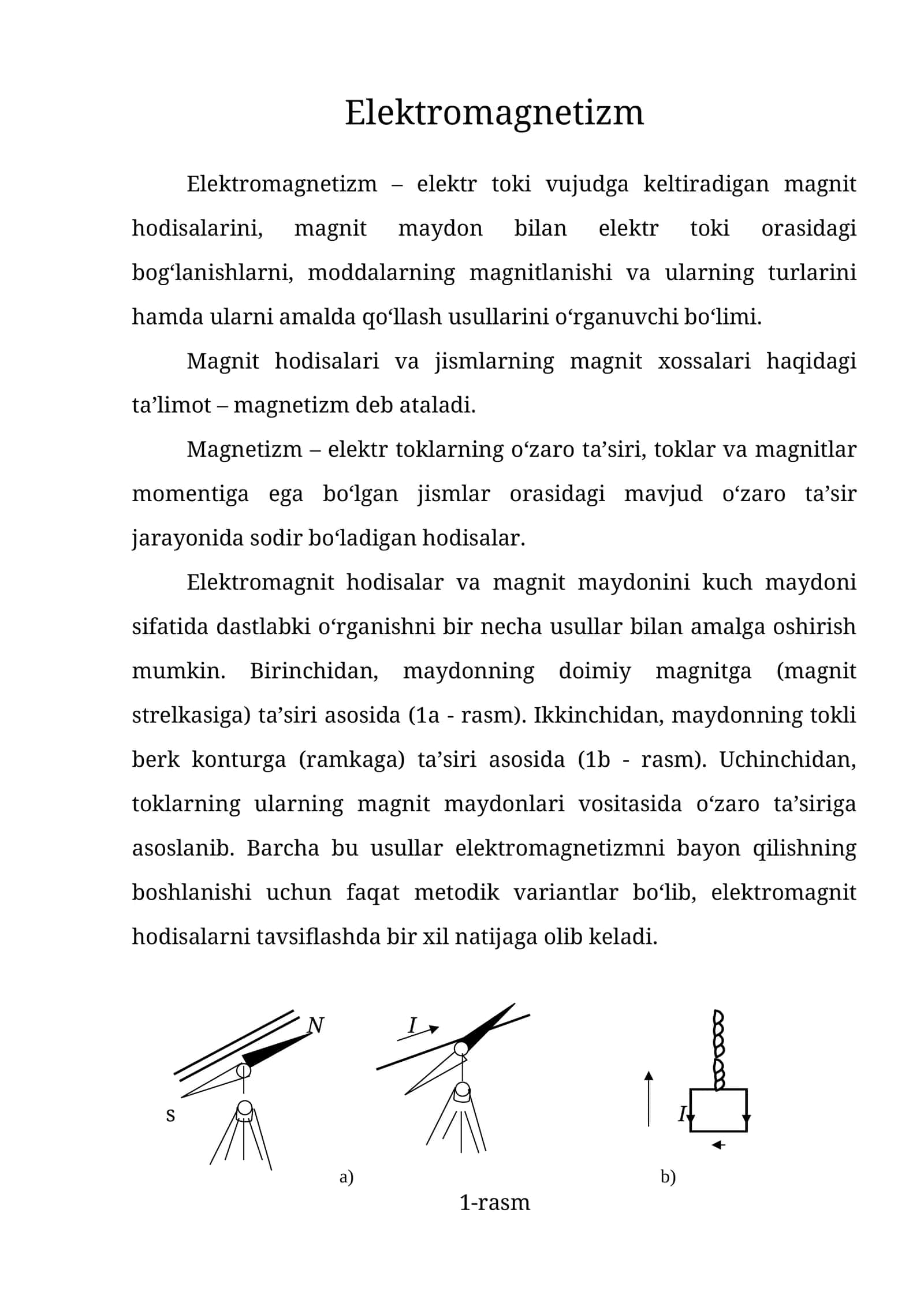 Elektromagnetizm 1