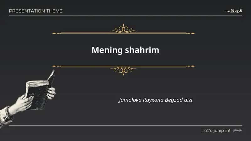 Mening shahrim 1