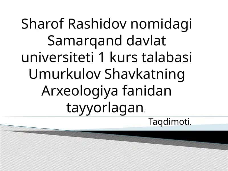Arxeologiya 1