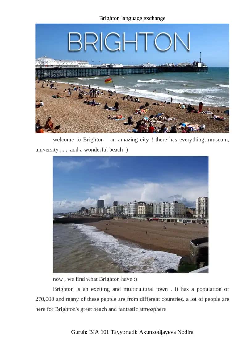 Brighton language exchange 1