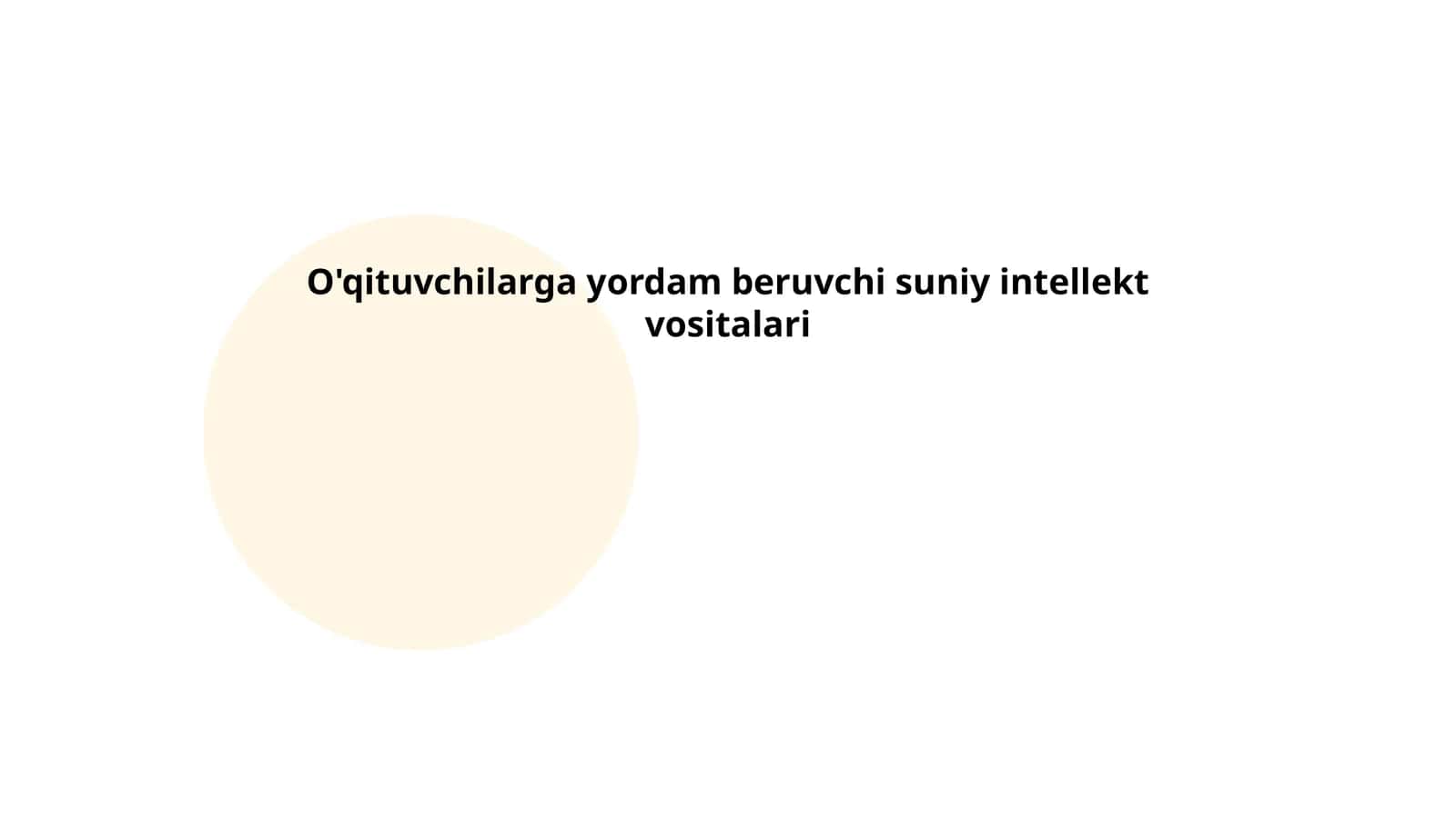 O'qituvchilarga yordam beruvchi suniy intellekt vositalari 1