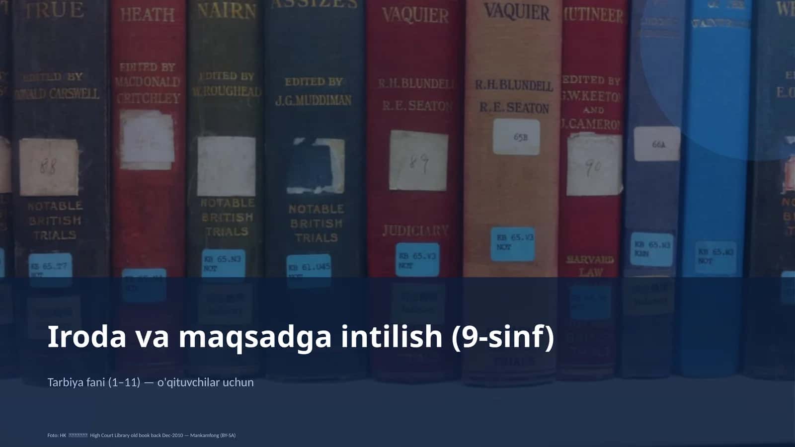 Iroda va maqsadga intilish (9-sinf) 1