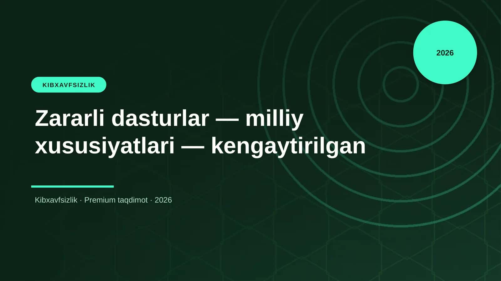 Zararli dasturlar — milliy xususiyatlari — kengaytirilgan 1