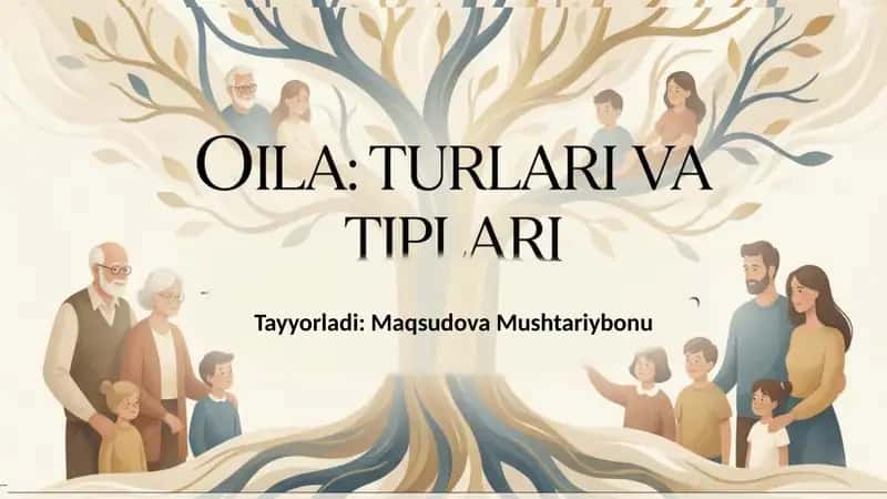 Oila turlari va tiplari 1
