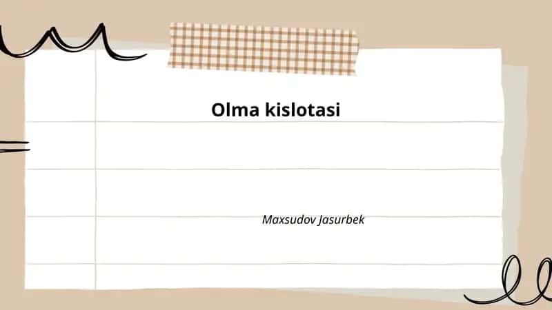 Olma kislotasi 1