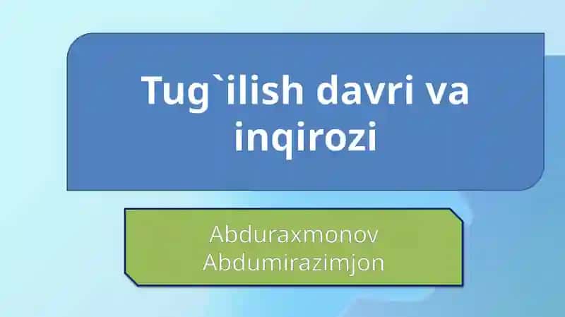 Tug`ilish davri vainqirozi